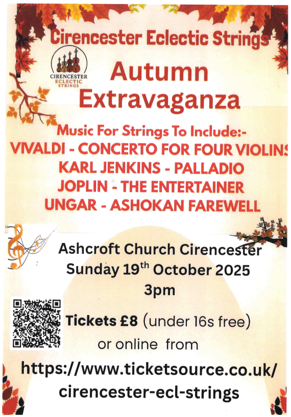 Cirencester Eclectic Strings - Autumn Extravaganza
